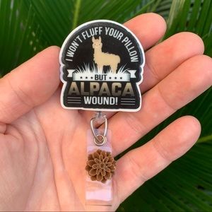 Wound care Nurse Retractable Badge Holder